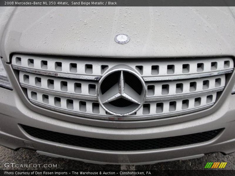 Sand Beige Metallic / Black 2008 Mercedes-Benz ML 350 4Matic