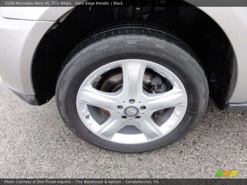 Sand Beige Metallic / Black 2008 Mercedes-Benz ML 350 4Matic