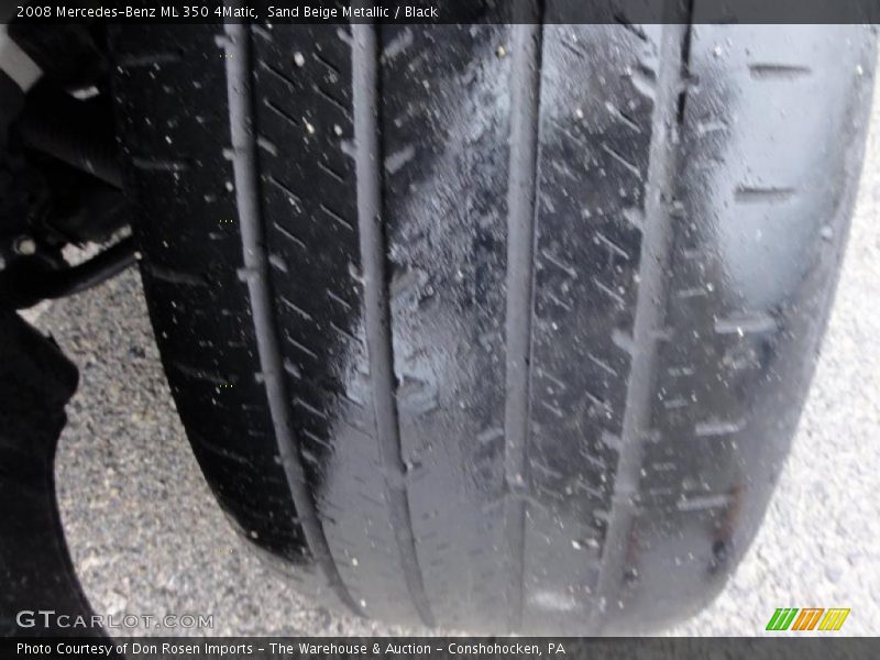 Sand Beige Metallic / Black 2008 Mercedes-Benz ML 350 4Matic