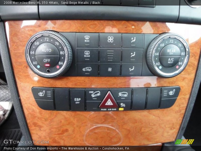 Sand Beige Metallic / Black 2008 Mercedes-Benz ML 350 4Matic
