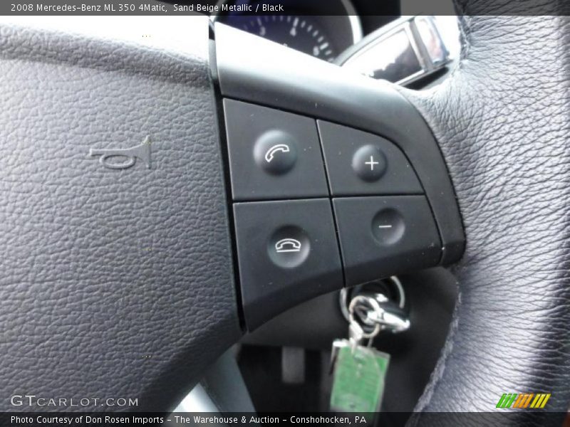 Sand Beige Metallic / Black 2008 Mercedes-Benz ML 350 4Matic