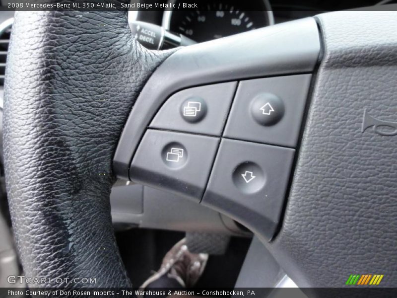 Sand Beige Metallic / Black 2008 Mercedes-Benz ML 350 4Matic