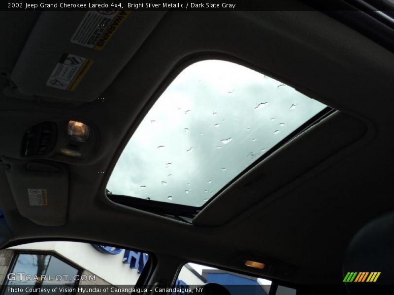 Bright Silver Metallic / Dark Slate Gray 2002 Jeep Grand Cherokee Laredo 4x4