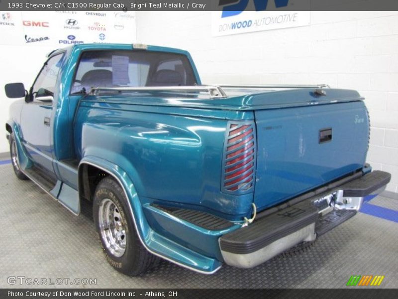 Bright Teal Metallic / Gray 1993 Chevrolet C/K C1500 Regular Cab
