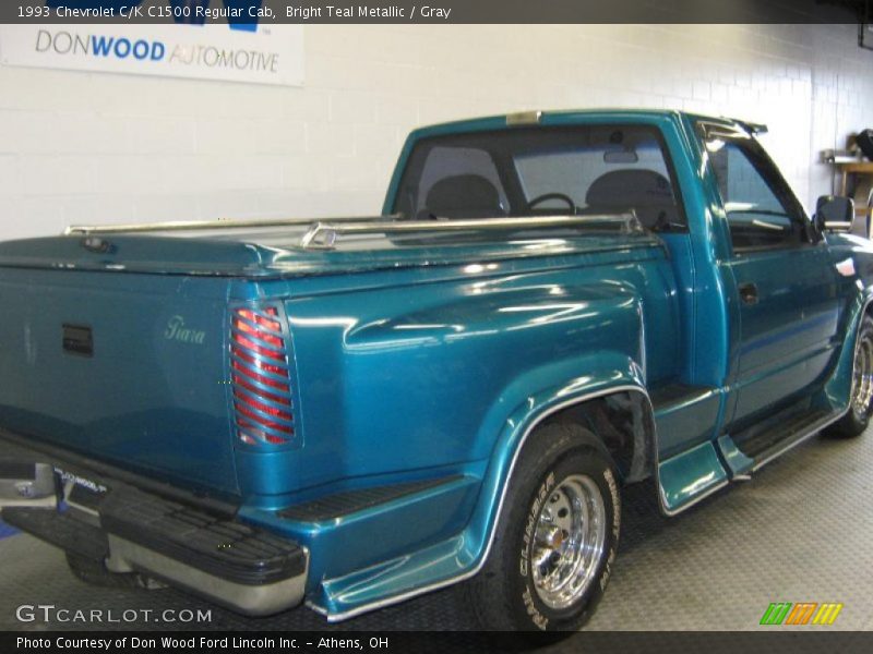 Bright Teal Metallic / Gray 1993 Chevrolet C/K C1500 Regular Cab