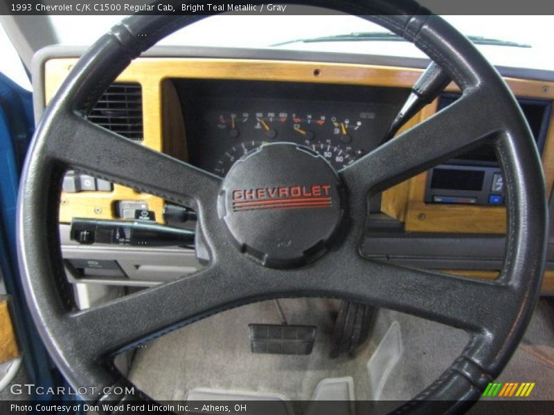 Bright Teal Metallic / Gray 1993 Chevrolet C/K C1500 Regular Cab