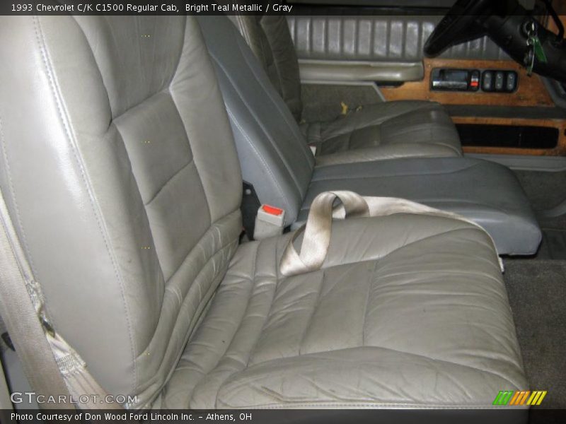 Bright Teal Metallic / Gray 1993 Chevrolet C/K C1500 Regular Cab