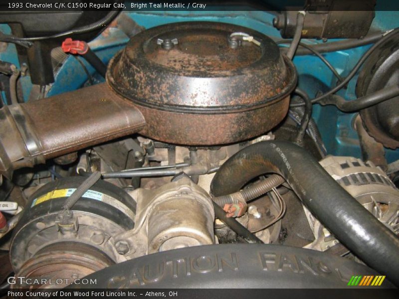 Bright Teal Metallic / Gray 1993 Chevrolet C/K C1500 Regular Cab