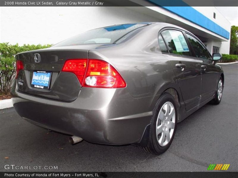 Galaxy Gray Metallic / Gray 2008 Honda Civic LX Sedan