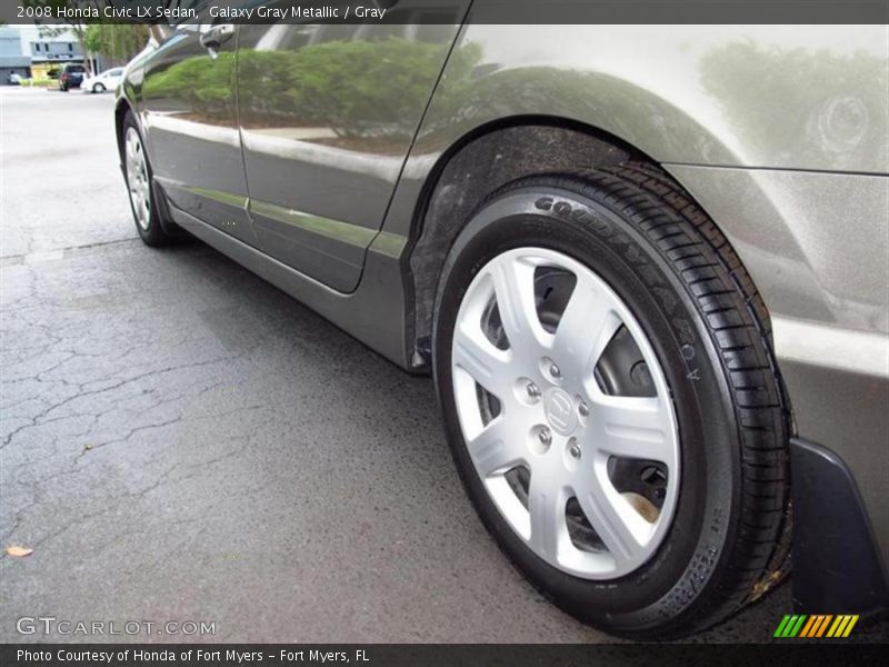 Galaxy Gray Metallic / Gray 2008 Honda Civic LX Sedan