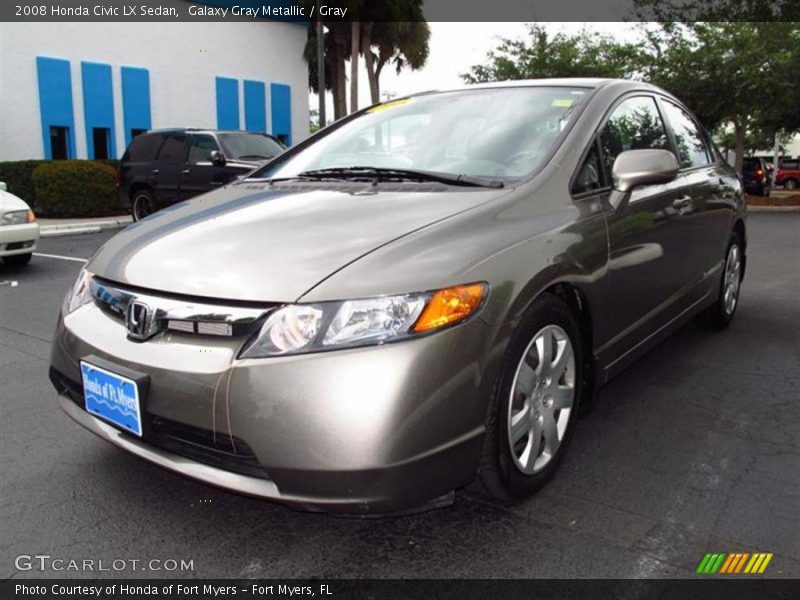 Galaxy Gray Metallic / Gray 2008 Honda Civic LX Sedan