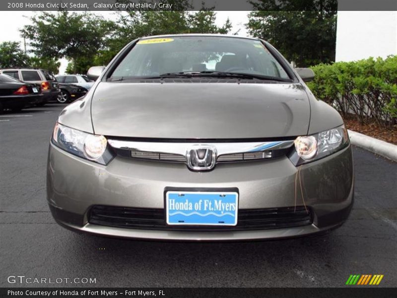 Galaxy Gray Metallic / Gray 2008 Honda Civic LX Sedan