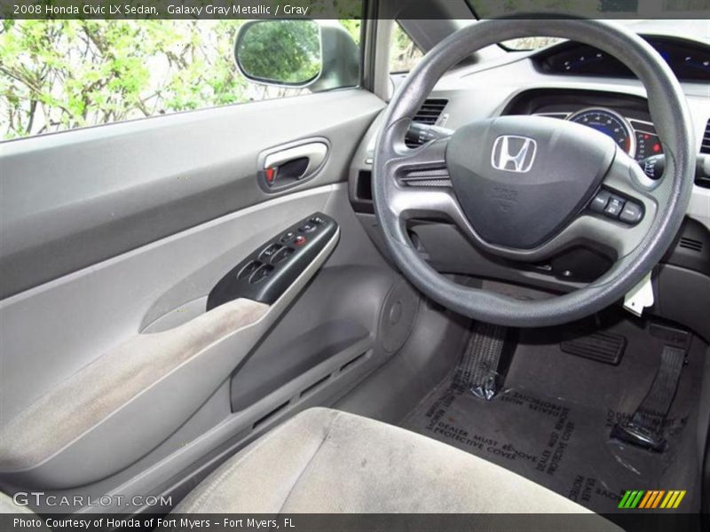 Galaxy Gray Metallic / Gray 2008 Honda Civic LX Sedan