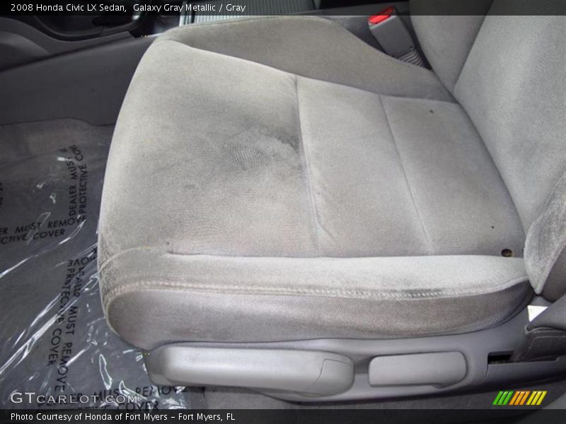 Galaxy Gray Metallic / Gray 2008 Honda Civic LX Sedan