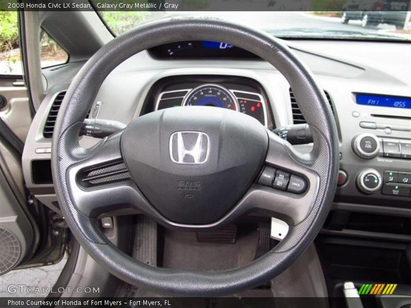 Galaxy Gray Metallic / Gray 2008 Honda Civic LX Sedan