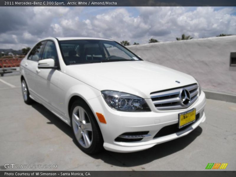 Arctic White / Almond/Mocha 2011 Mercedes-Benz C 300 Sport