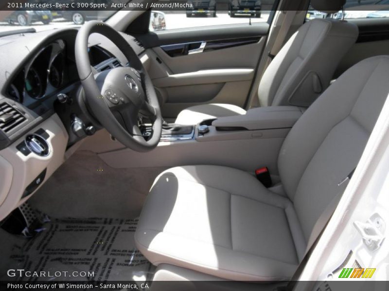 Arctic White / Almond/Mocha 2011 Mercedes-Benz C 300 Sport