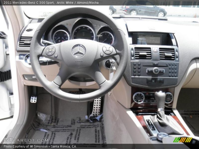 Arctic White / Almond/Mocha 2011 Mercedes-Benz C 300 Sport