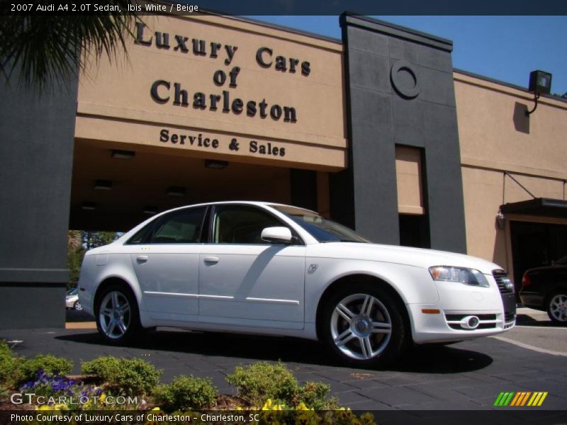 Ibis White / Beige 2007 Audi A4 2.0T Sedan