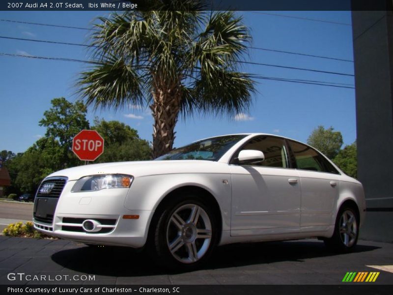 Ibis White / Beige 2007 Audi A4 2.0T Sedan