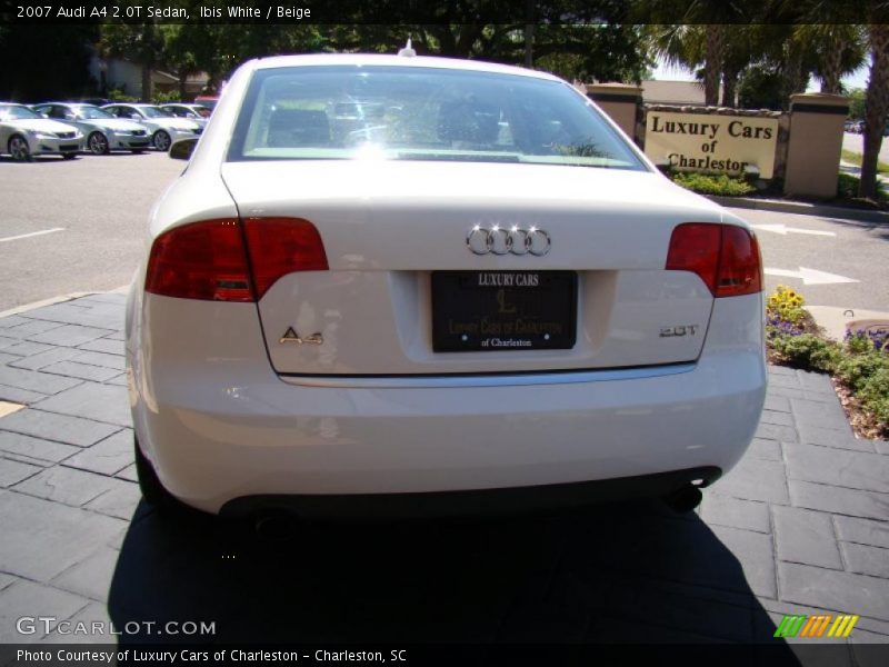 Ibis White / Beige 2007 Audi A4 2.0T Sedan