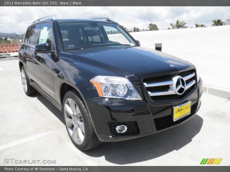 Black / Black 2011 Mercedes-Benz GLK 350