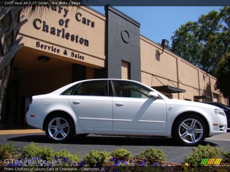 Ibis White / Beige 2007 Audi A4 2.0T Sedan