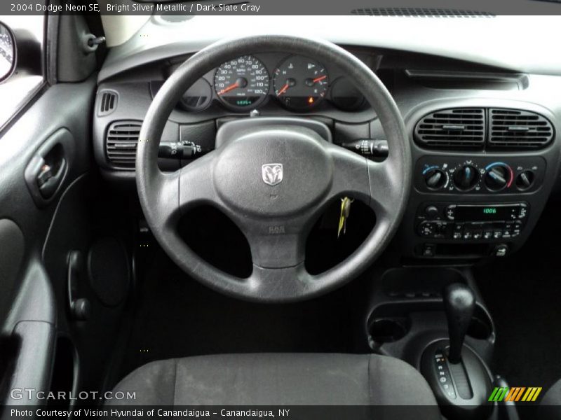 Bright Silver Metallic / Dark Slate Gray 2004 Dodge Neon SE