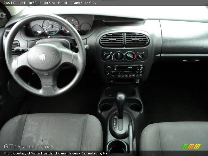 Bright Silver Metallic / Dark Slate Gray 2004 Dodge Neon SE