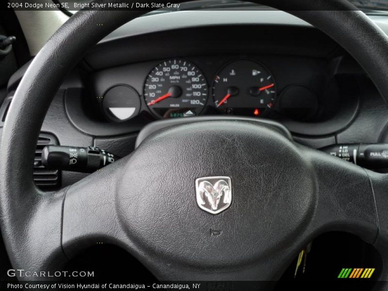 Bright Silver Metallic / Dark Slate Gray 2004 Dodge Neon SE