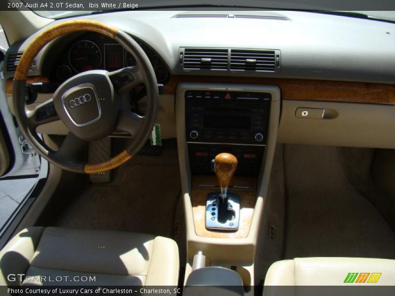 Ibis White / Beige 2007 Audi A4 2.0T Sedan
