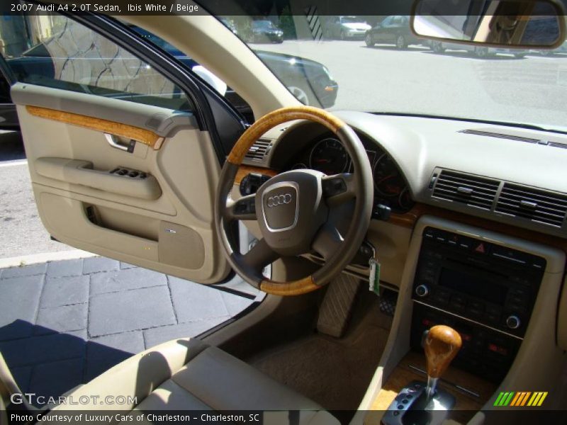 Ibis White / Beige 2007 Audi A4 2.0T Sedan
