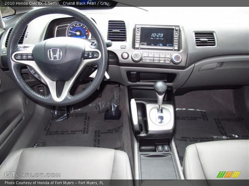  2010 Civic EX-L Sedan Gray Interior