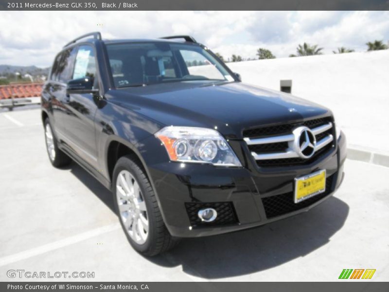 Black / Black 2011 Mercedes-Benz GLK 350