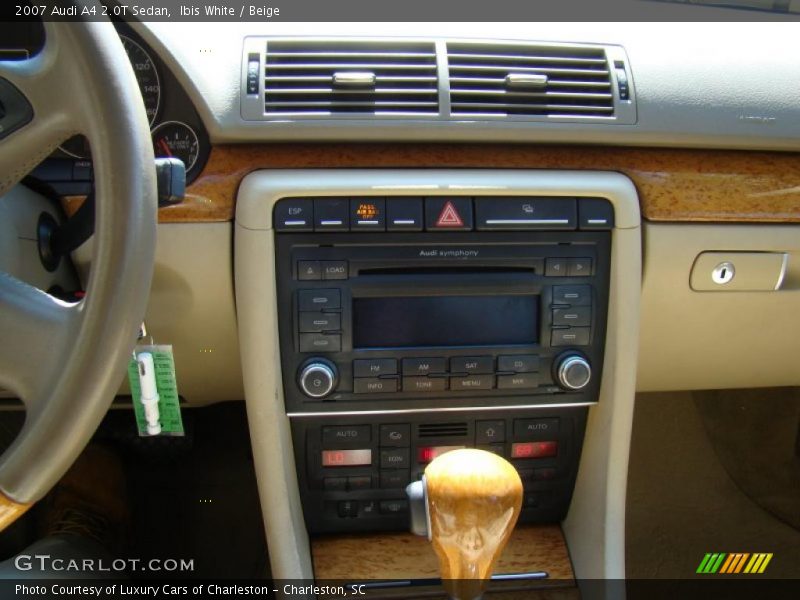 Ibis White / Beige 2007 Audi A4 2.0T Sedan