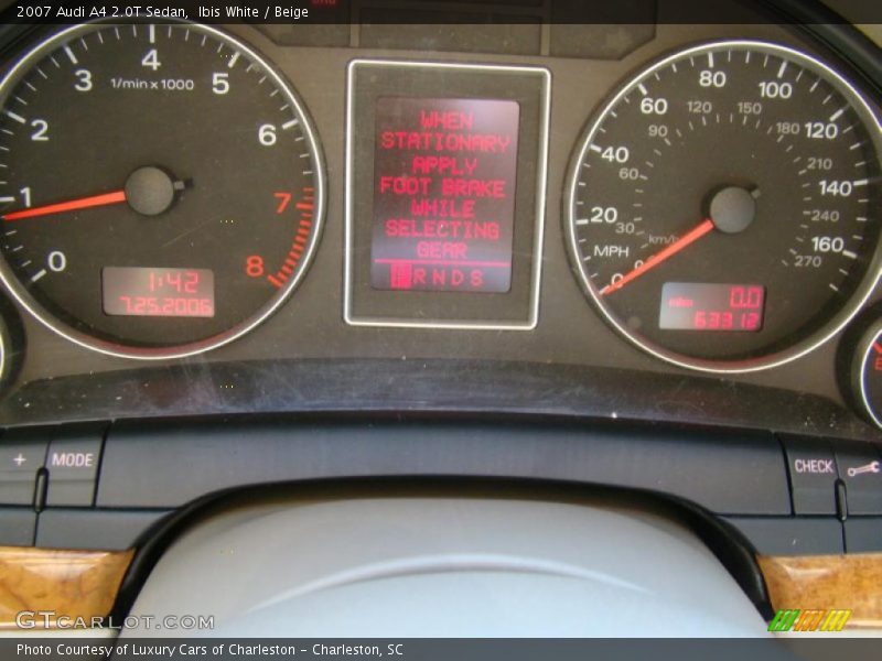 Ibis White / Beige 2007 Audi A4 2.0T Sedan