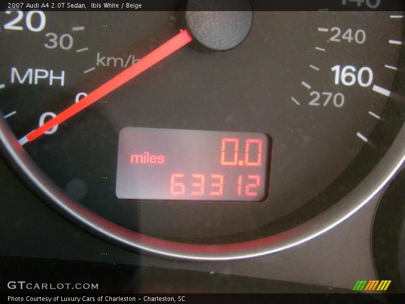 Ibis White / Beige 2007 Audi A4 2.0T Sedan