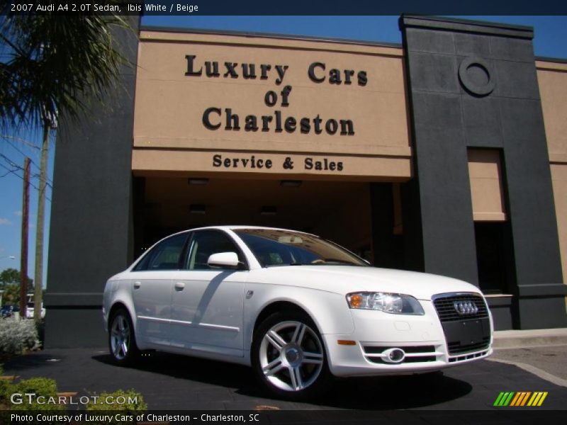 Ibis White / Beige 2007 Audi A4 2.0T Sedan