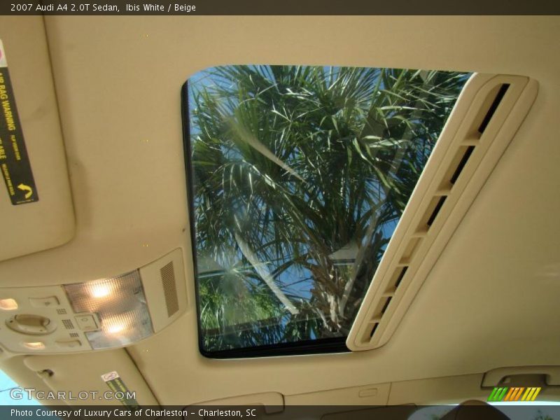 Ibis White / Beige 2007 Audi A4 2.0T Sedan