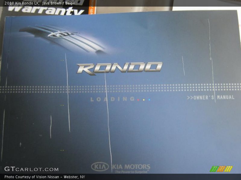 Java Brown / Beige 2010 Kia Rondo LX