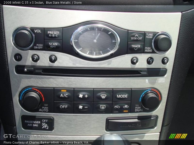 Blue Slate Metallic / Stone 2008 Infiniti G 35 x S Sedan