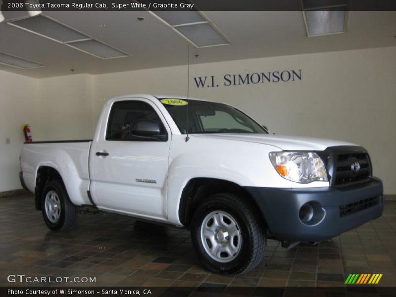 Super White / Graphite Gray 2006 Toyota Tacoma Regular Cab