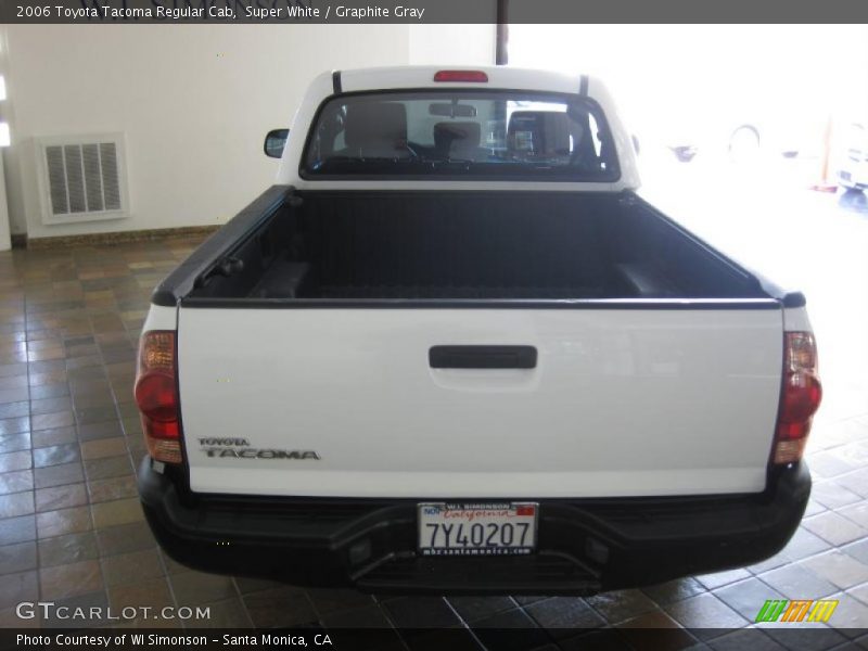 Super White / Graphite Gray 2006 Toyota Tacoma Regular Cab