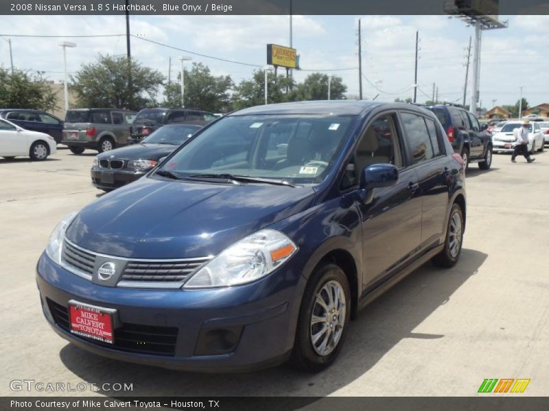 Blue Onyx / Beige 2008 Nissan Versa 1.8 S Hatchback