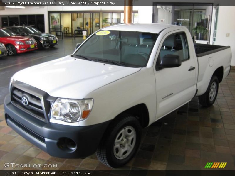 Super White / Graphite Gray 2006 Toyota Tacoma Regular Cab