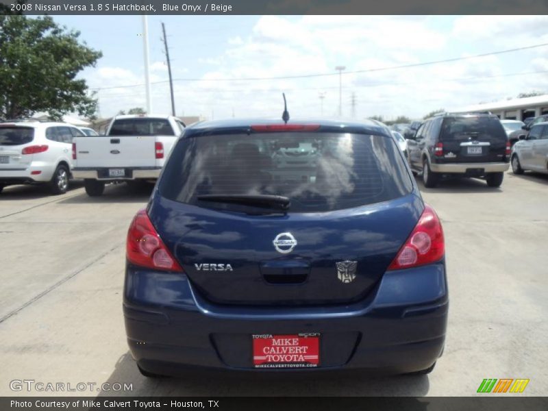 Blue Onyx / Beige 2008 Nissan Versa 1.8 S Hatchback