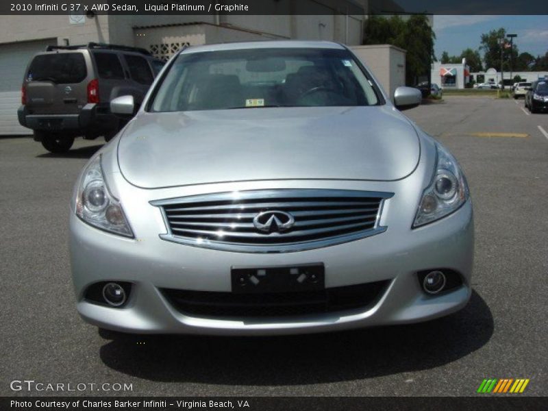 Liquid Platinum / Graphite 2010 Infiniti G 37 x AWD Sedan