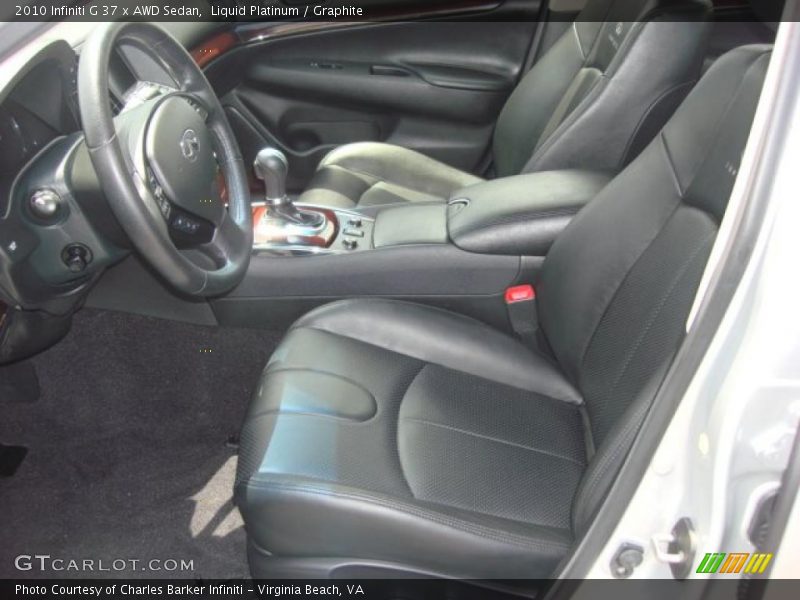 Liquid Platinum / Graphite 2010 Infiniti G 37 x AWD Sedan