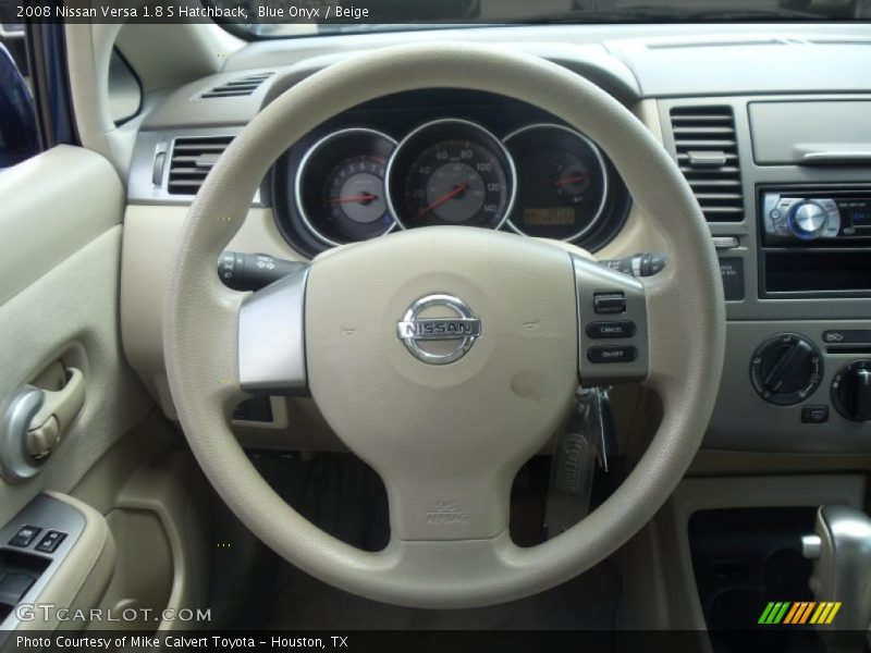 Blue Onyx / Beige 2008 Nissan Versa 1.8 S Hatchback