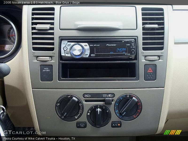 Blue Onyx / Beige 2008 Nissan Versa 1.8 S Hatchback